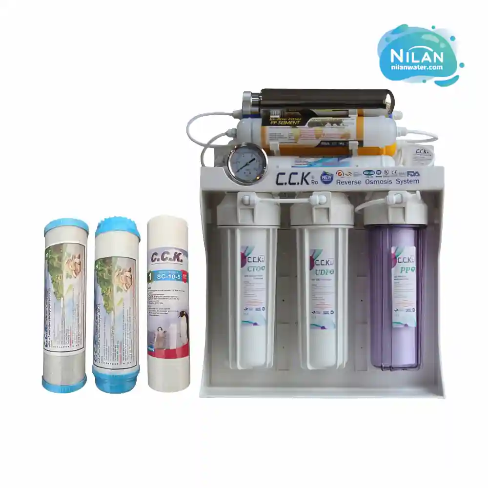 دستگاه تصفیه آب 9 مرحله یو وی دار سی سی کا (CCK) مناسب آب چاه