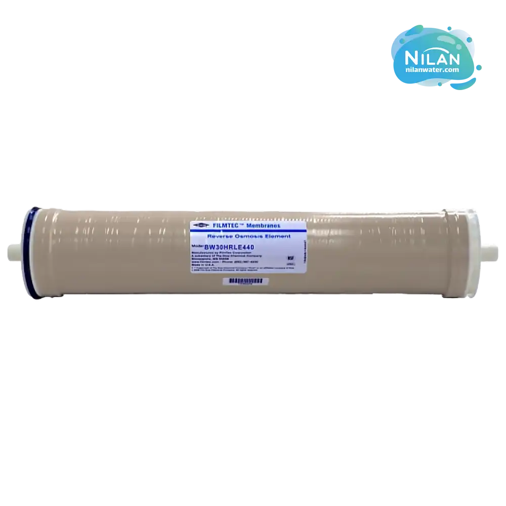 مشخصات فنی، قیمت و خرید فیلتر ممبران 8 اینچ فیلمتک (FilmTec) مدل BW30HRLE-440