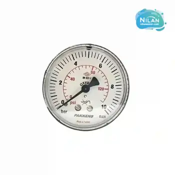 مشخصات، قیمت و خرید گیج فشار خشک افقی پکنز (PAKKENS) صفحه 6 سانتی متر