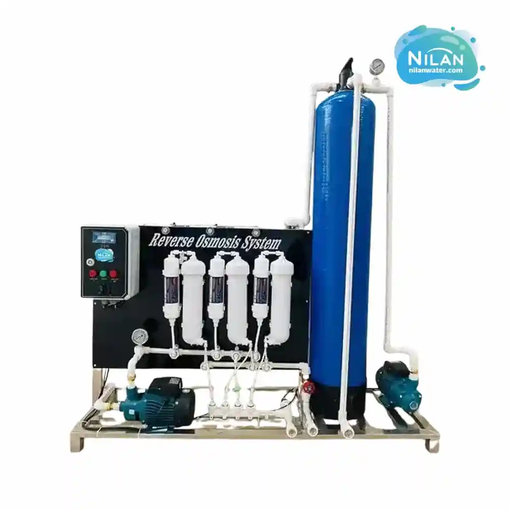 مشخصات فنی، قیمت و خرید دستگاه تصفیه آب نیمه صنعتی 1200 گالن با مخزن FRP