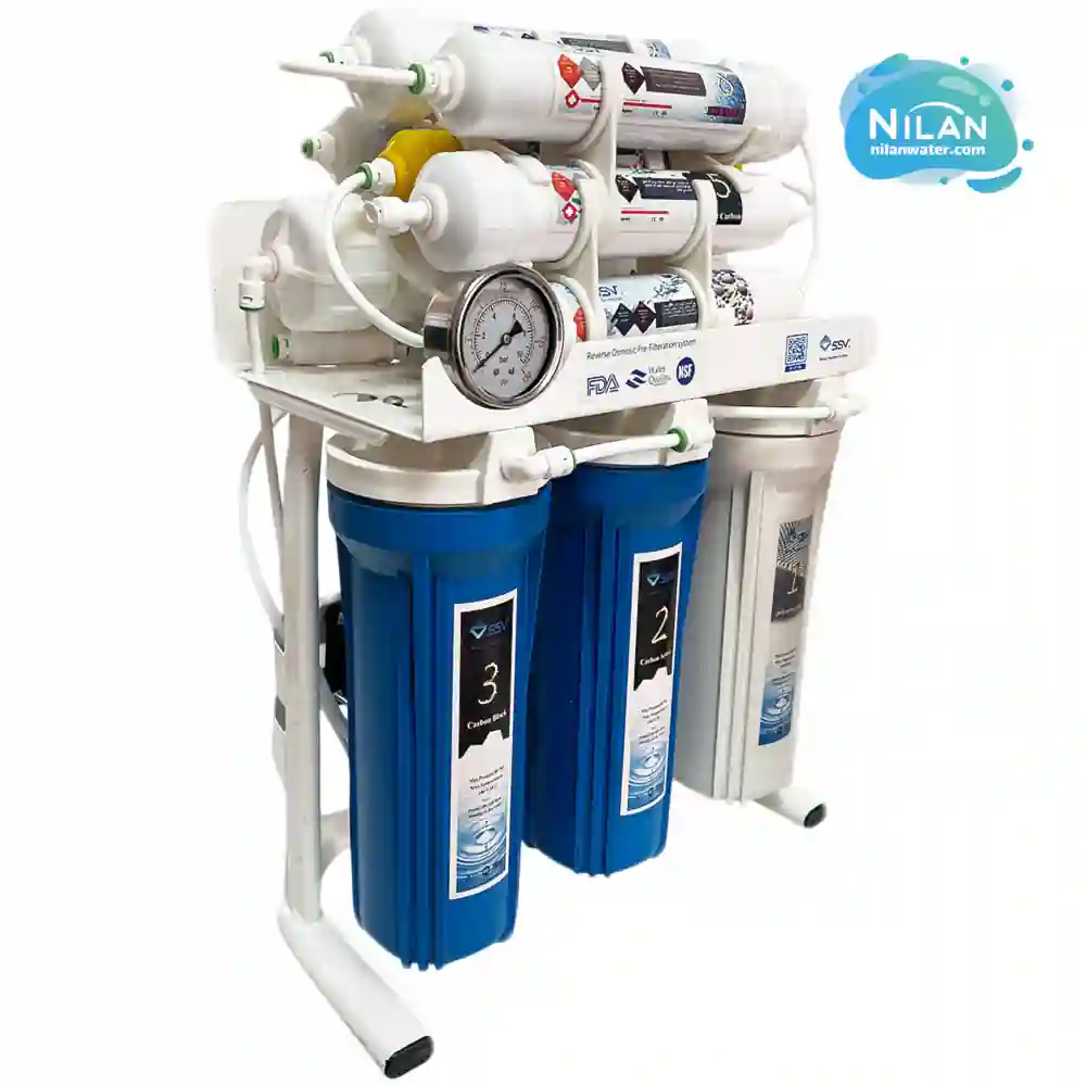 دستگاه تصفیه آب خانگی 10 مرحله ای SSV مدل BlueMaxTec X1050