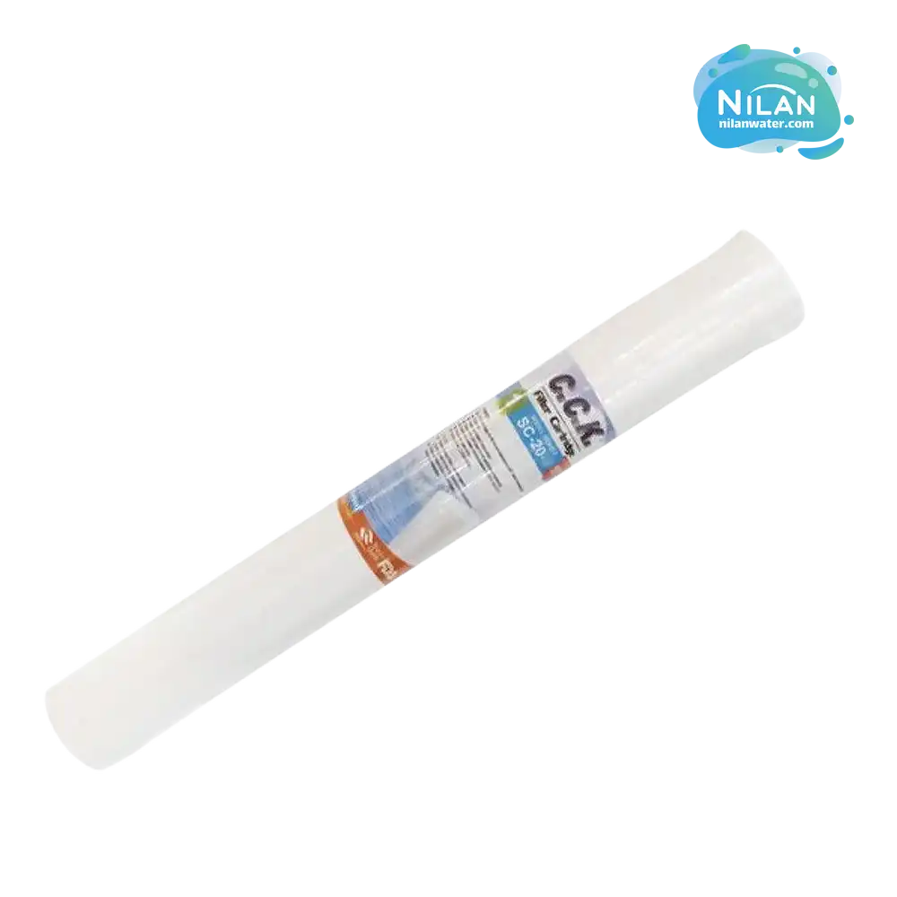 مشخصات فنی، قیمت و خرید فیلتر الیافی 20 اینچ اسلیم 0.2 میکرون سی سی کا (CCK)