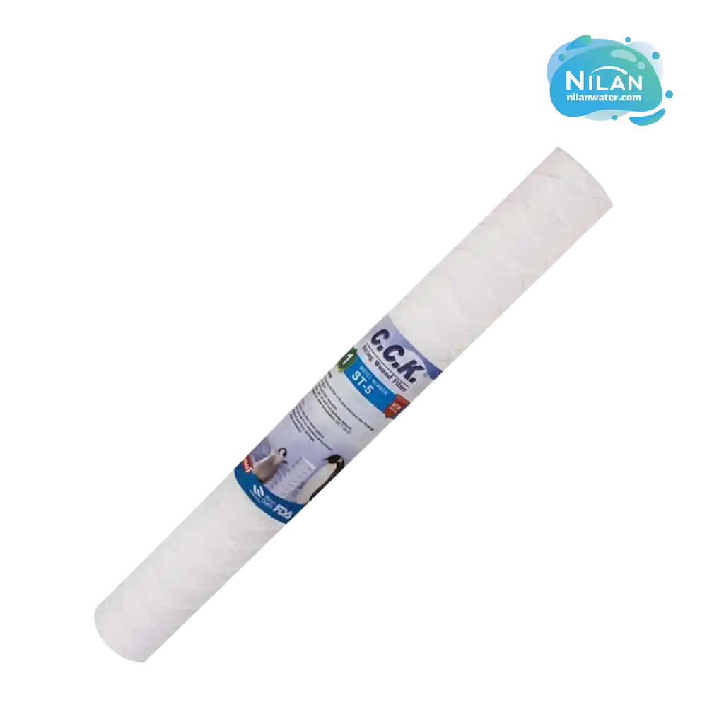 مشخصات فنی، قیمت و خرید فیلتر نخ تابیده 20 اینچ 5 میکرون اسلیم سی سی کا (CCK) مدل ST-5