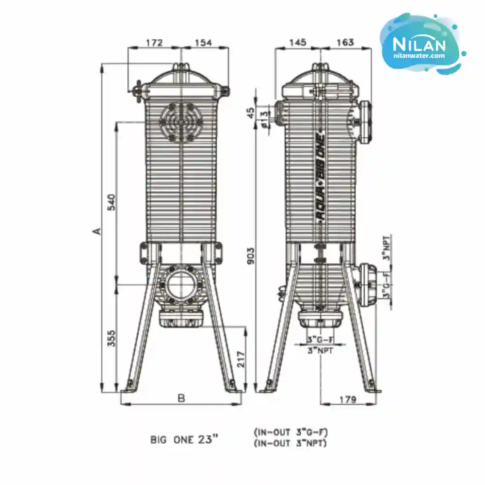 مشخصات فنی هوزینگ بیگ وان سایز 23 اینچ