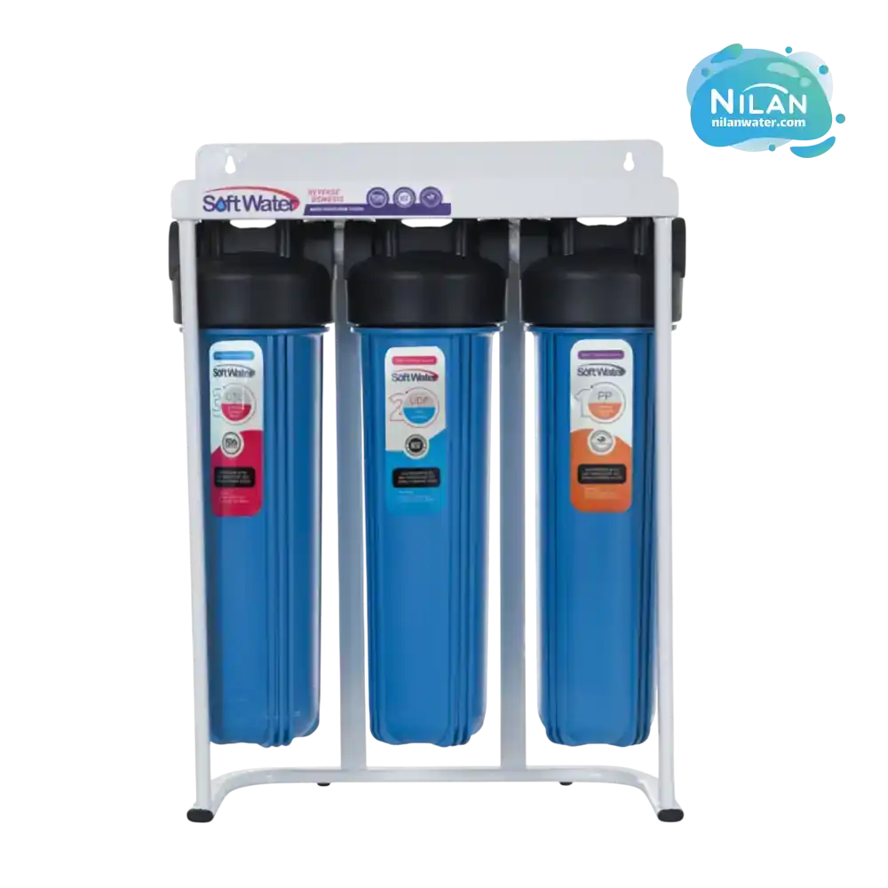 مشخصات فنی، قیمت و خرید پیش تصفیه ورودی ساختمان سه مرحله ای سافت واتر (Softwater)