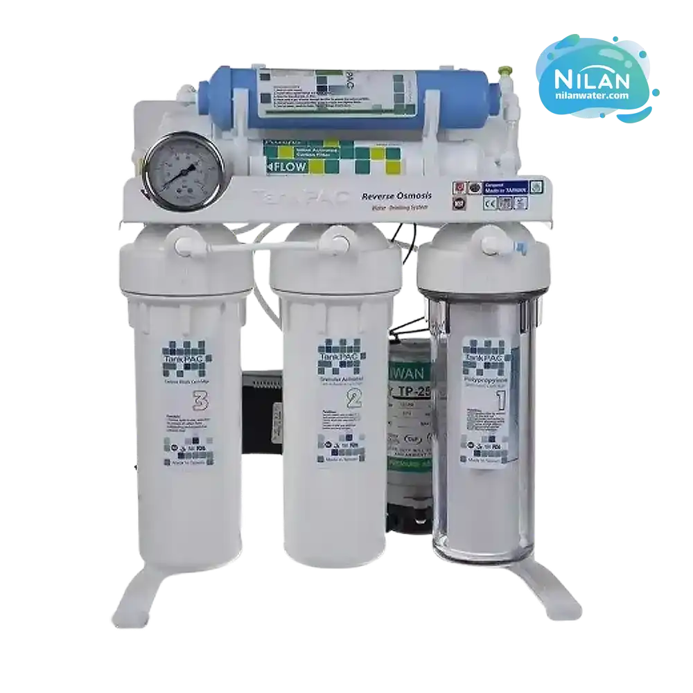 مشخصات فنی، قیمت و خرید تصفیه آب خانگی ۷ مرحله ای تانک پک