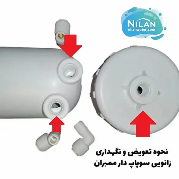 محل نصب زانو سوپاپ دار ممبران