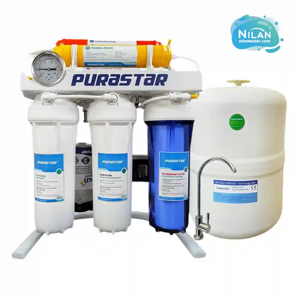 مشخصات فنی، قیمت و خرید تصفیه آب خانگی هشت مرحله ای پیورااستار