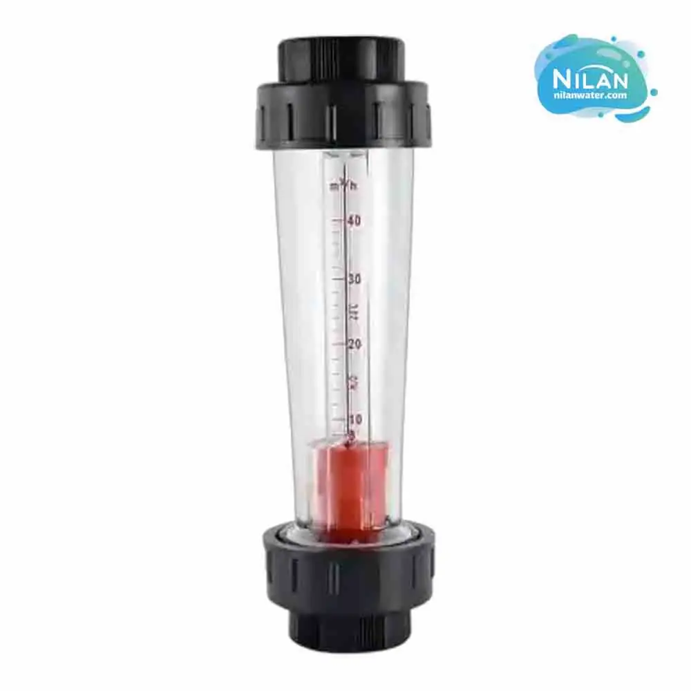 مشخصات فنی، قیمت و خرید فلومتر آب خطی 8 تا 40 مترمکعب هیدروتک مدل LZs-65